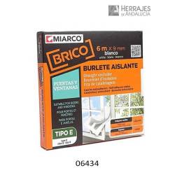 BURLETE E ADHESIVO BLANCO.. 6 MTS
