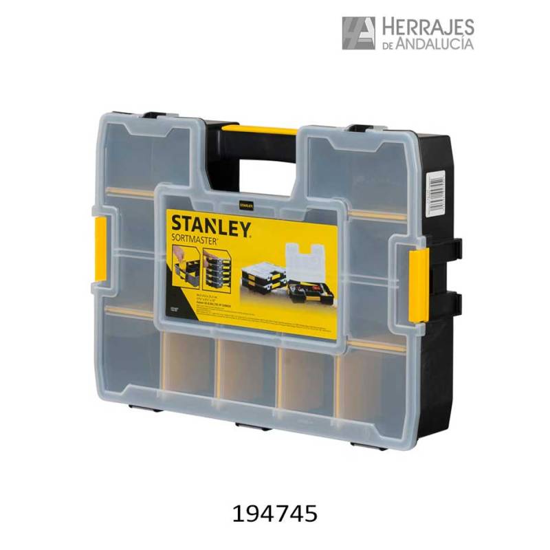 Maletín de compartimentos Modelo sortmaster 1-94-745 Marca Stanley-Herrajes de Andalucía