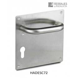 Juego manivela placa y bocallave 72 mm | Herrajes de Andalucía