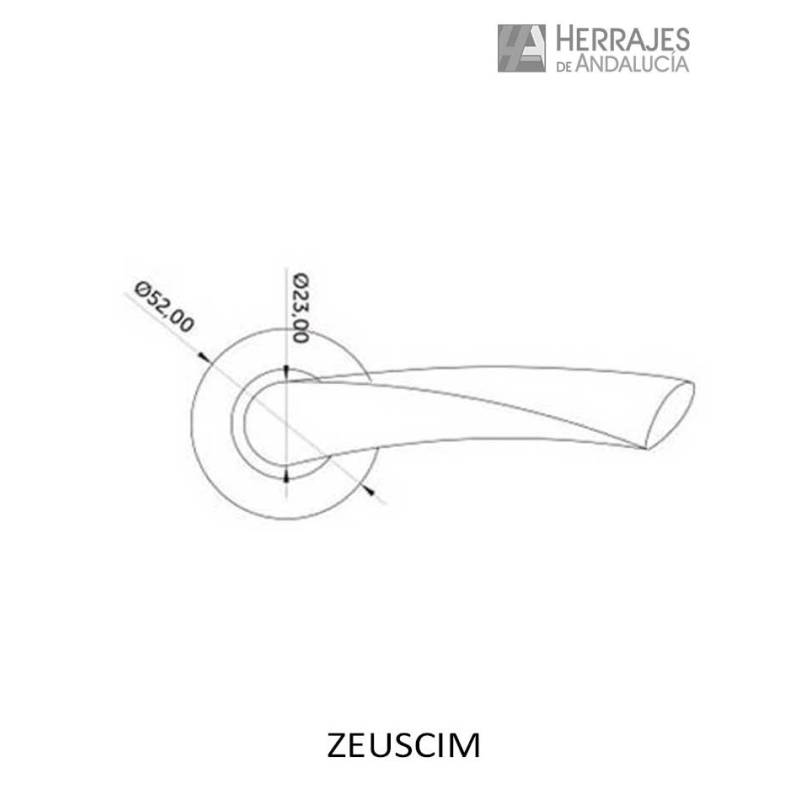 Juego manivelas Zeus acabado cuero inglés – Herrajes de Andalucía