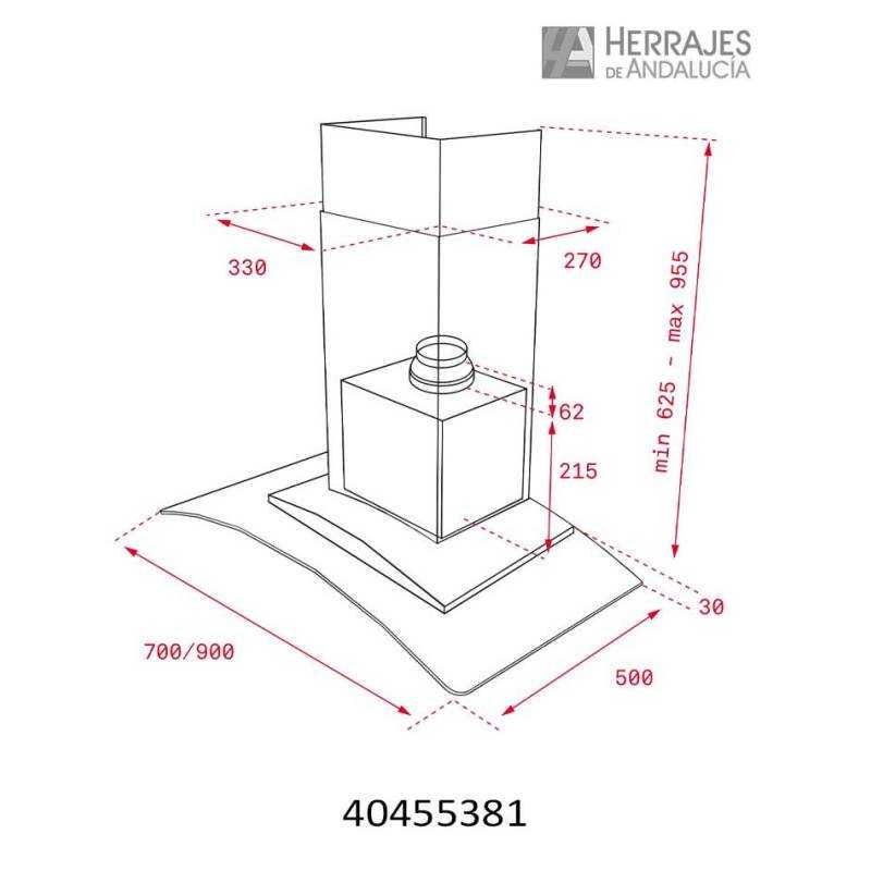 Campana 70 cm cristal TEKA – Herrajes de Andalucía