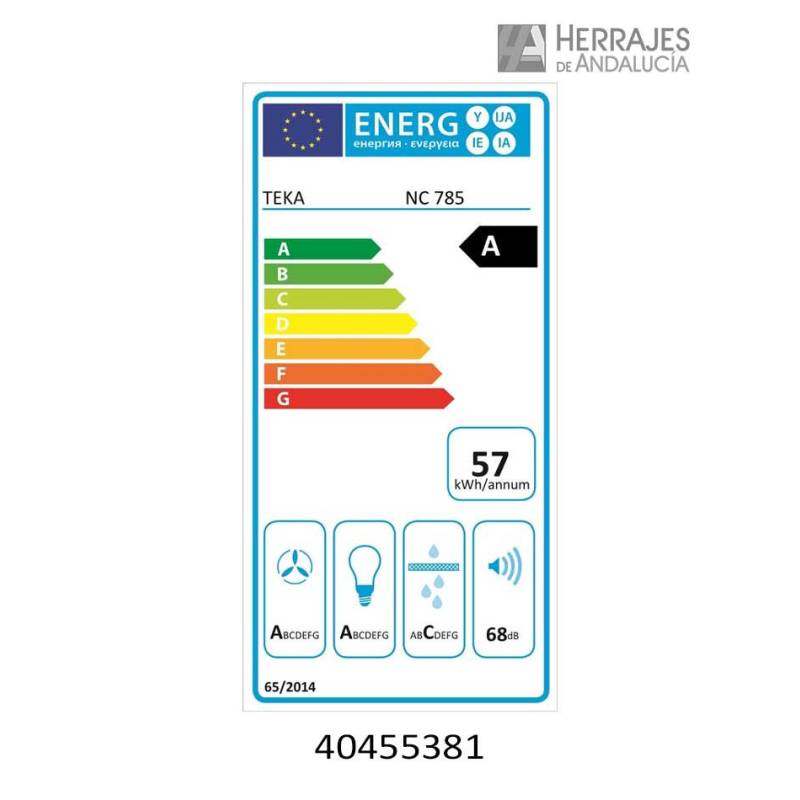 Campana 70 cm cristal TEKA – Herrajes de Andalucía