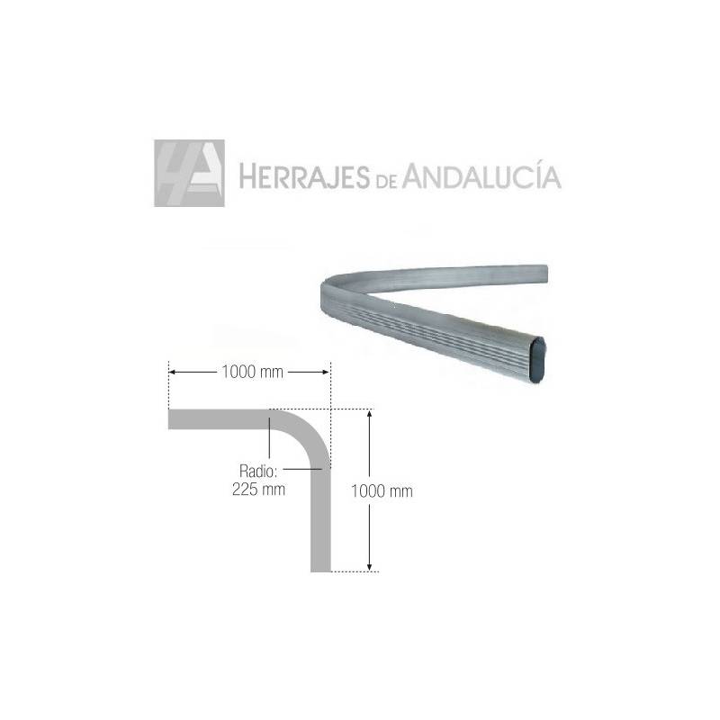 Tubo ovalado 1mx1m y 225mm de radio-Herrajes de Andalucía