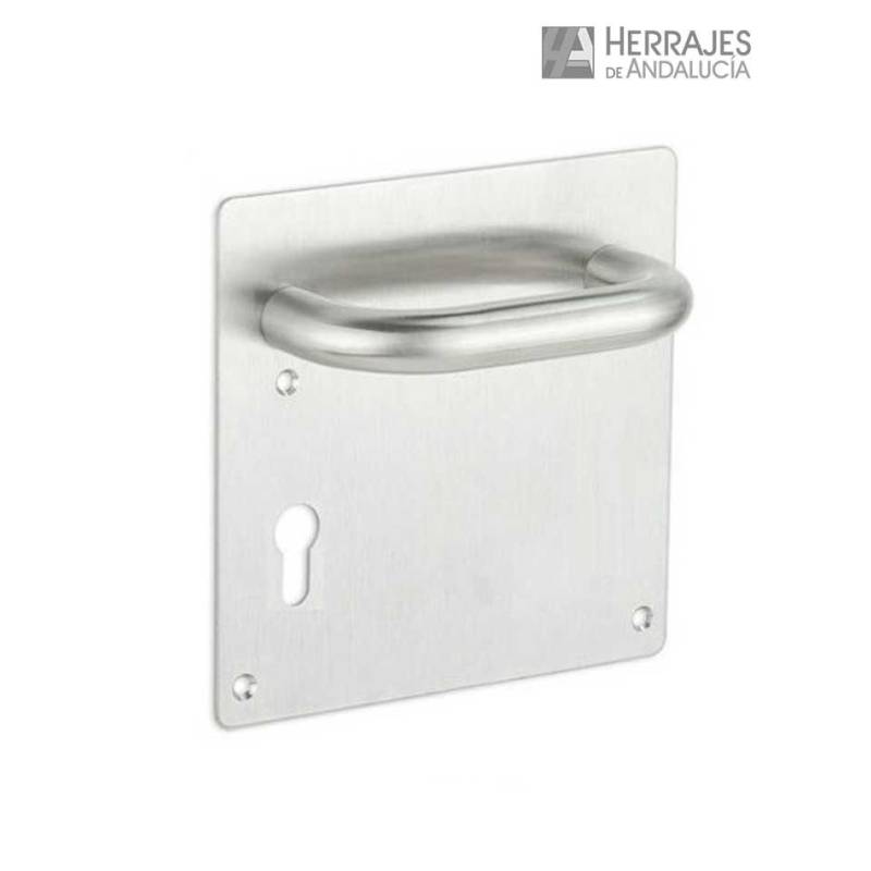 Manillón Placa Acero Inoxidable Bocallave | Herrajes de Andalucía