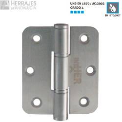 Bisagra plana sin muelle para cabina sanitaria inox aisi-304