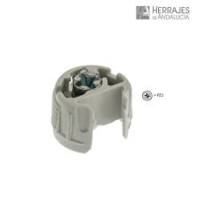 SOPORTE UNION PK2 16 MM GRIS