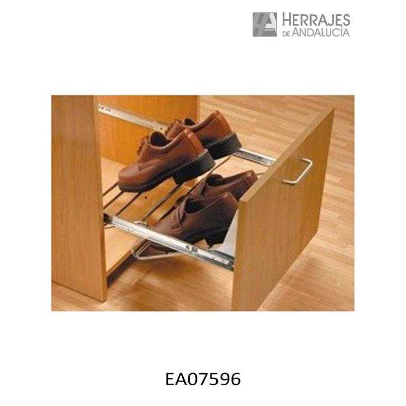 Zapatero para armario cromado 600/1000-Herrajes de Andalucía