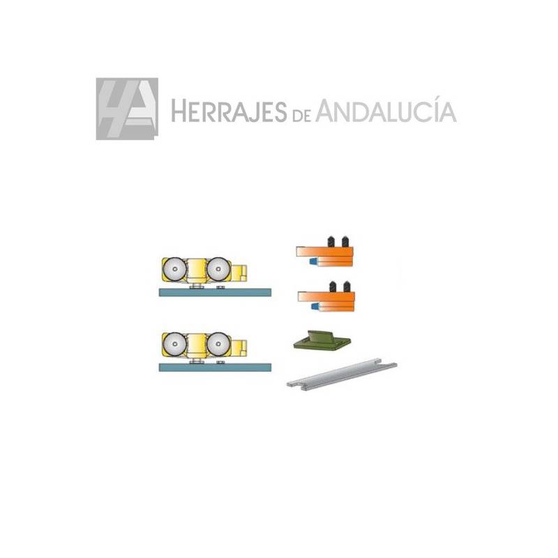 Kit accesorios Sistema de Freno FLOAT120 embutido-Herrajes de Andalucía