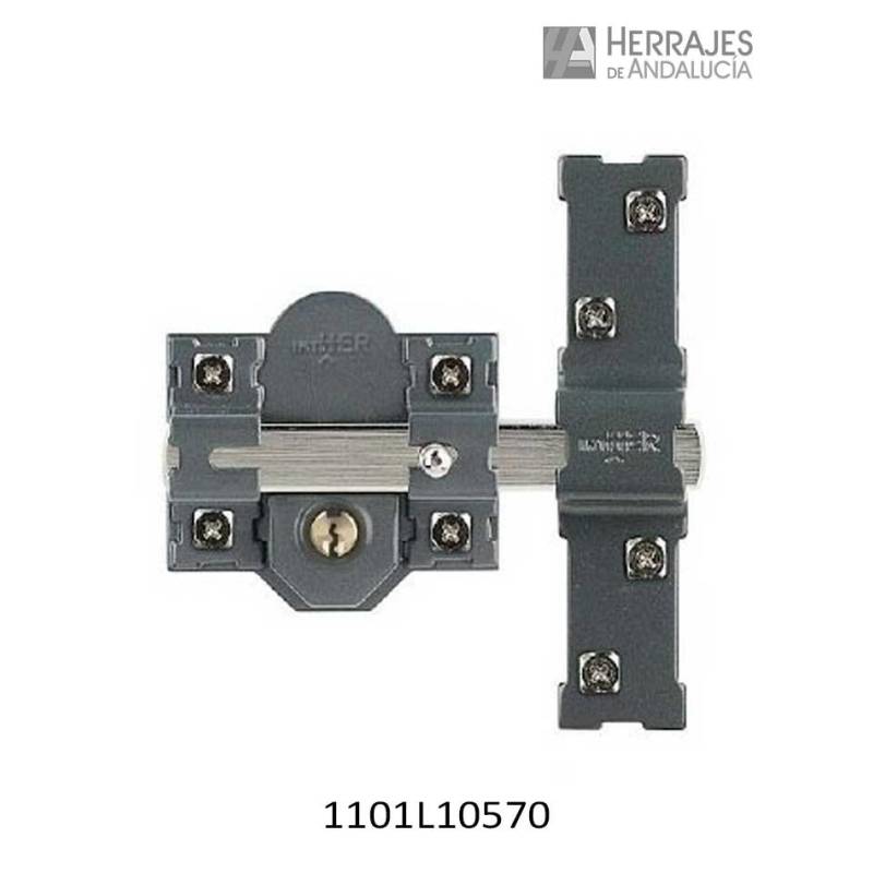 Cerrojo 1101-L/105 Llave-Botón 70mm | Herrajes Andalucía