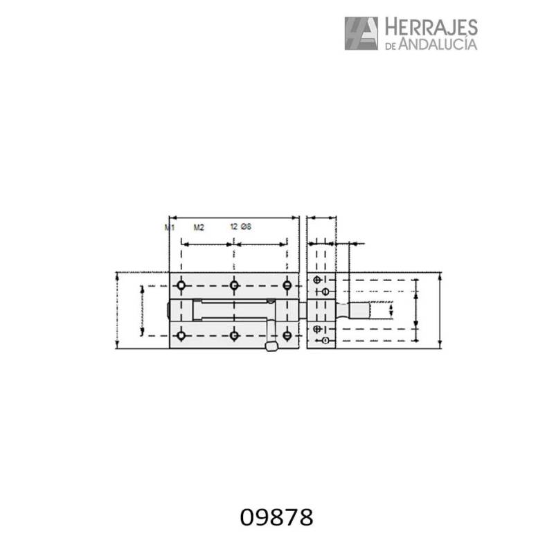 Pasador 455/70 70mm bricomatado | Herrajes de Andalucía