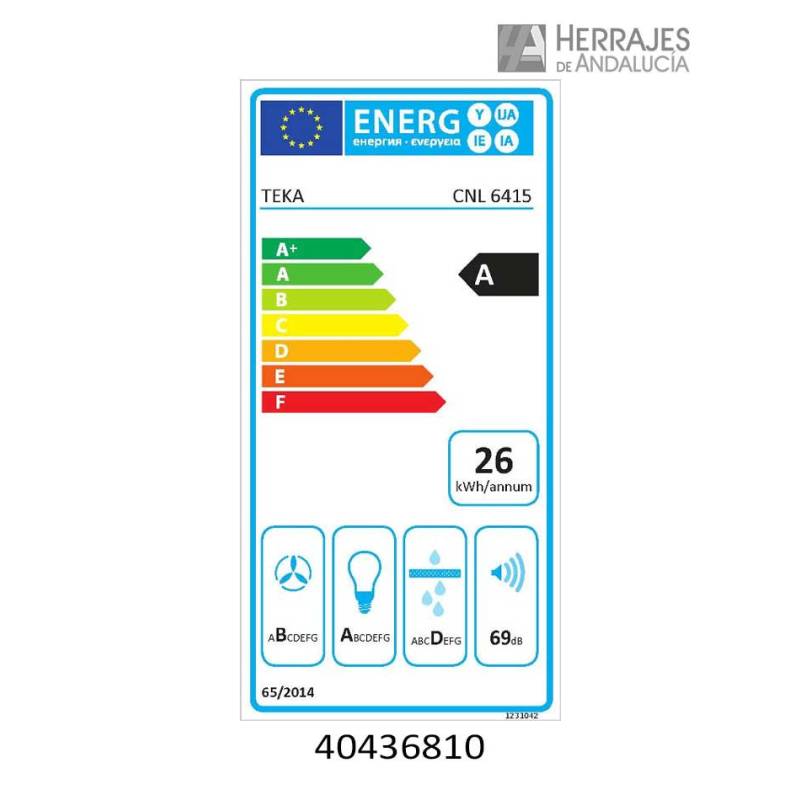 Campana extractora extensible 60cm CNL6415 inoidable Teka |Herrajes de Andalucía