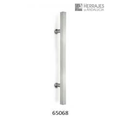 Manillon cuadrado 1230c/900 inox aisi304 para vidrio y madera 900mm