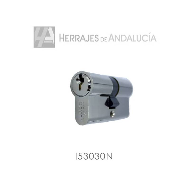 Cilindro serreta H5 níquel 30x30mm-Herrajes de Andalucía