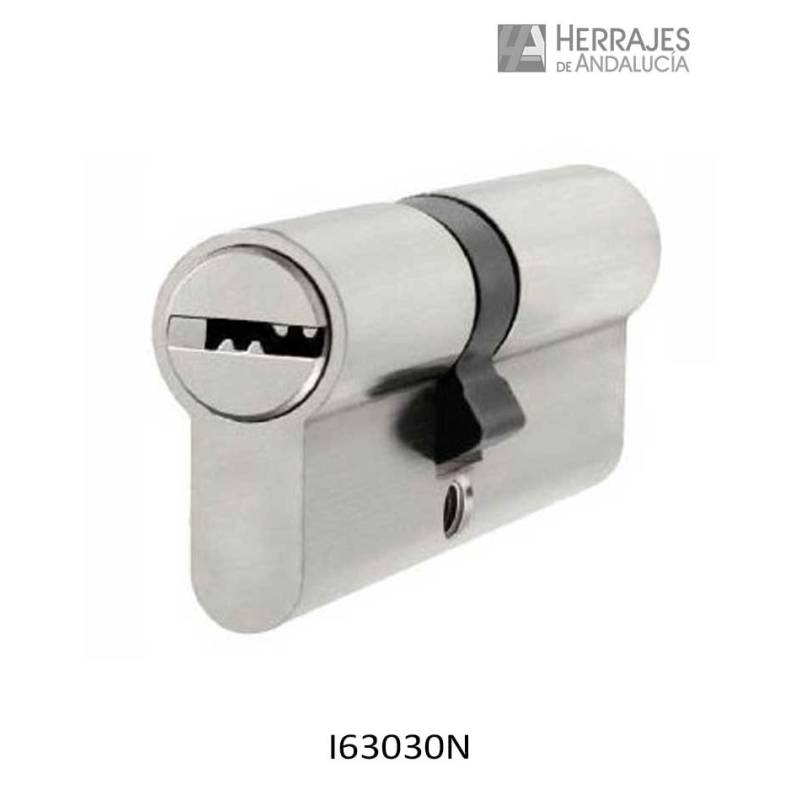 Cilindro seguridad i6Plus 30x30mm níquel-Herrajes de Andalucía