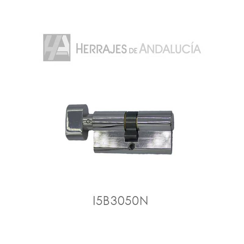 Cilindro de serreta modelo I5 con pomo interior 30x50mm-Herrajes de Andalucía