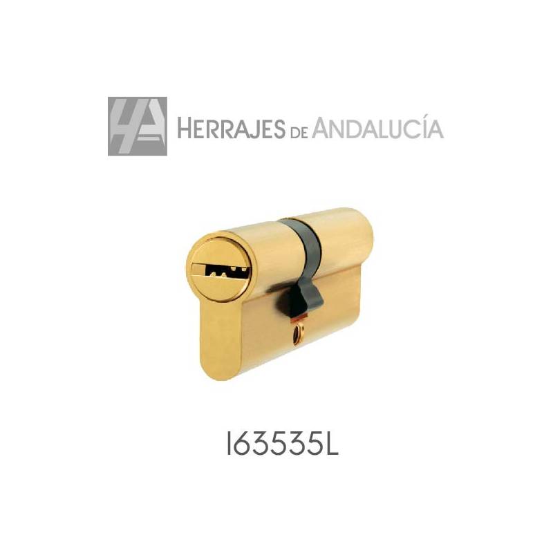 Cilindro básico I6 35X35mm latón-Herrajes de Andalucía