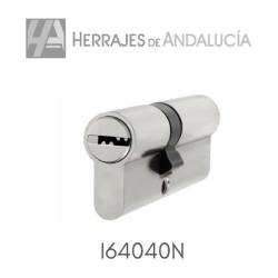 Cilindro seguridad inther modelo i6 40x40mm niquel