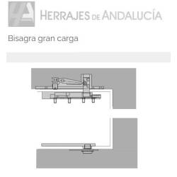 Perno superior con rodamiento bisagra pivotante gran carga