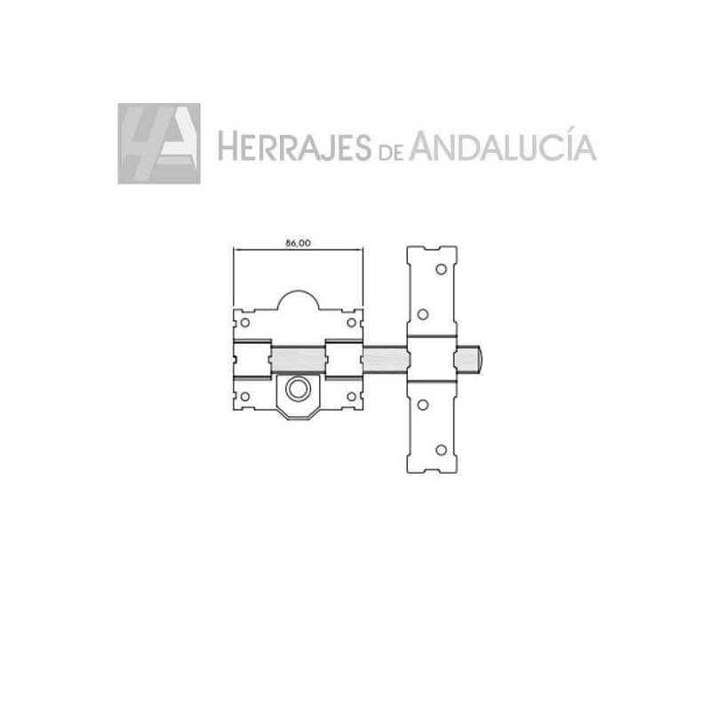 Cerrojo Pintado 1301 Llave | Herrajes de Andalucía