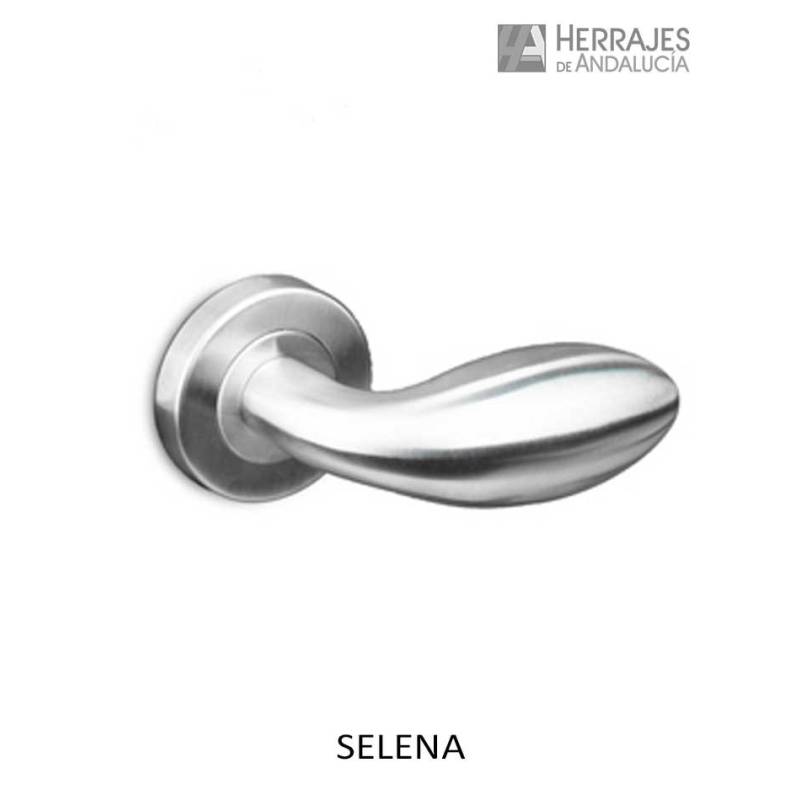 Manivela Selena con Roseta Inoxidable - Herrajes de Andalucía