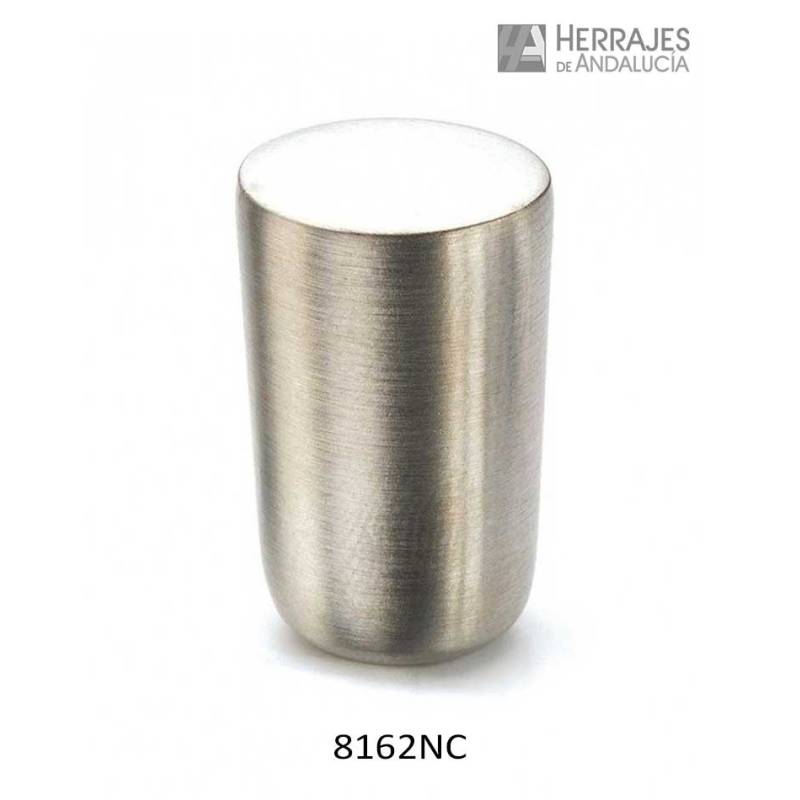 Mini pomo redondo níquel cepillado 24x15 mm | Herrajes de Andalucía