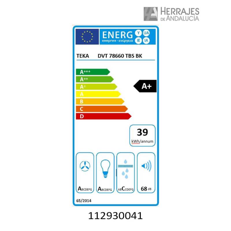 Campana decorativa vertical 70 cm A+ | Herrajes de Andalucía