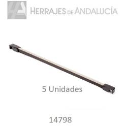 Juego 5 varillas pantalonero color moka | Herrajes de Andalucía
