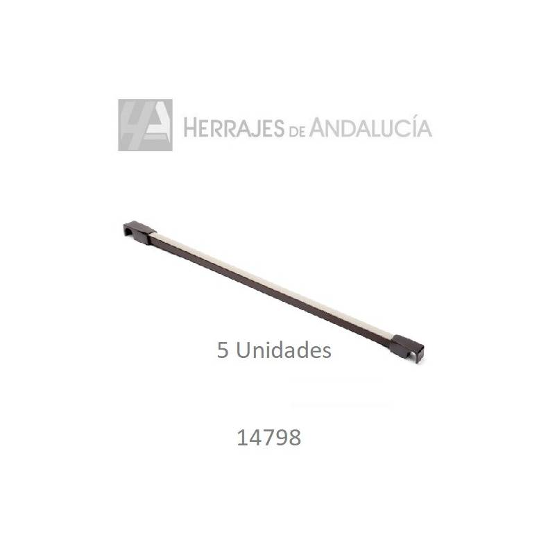 Juego 5 varillas pantalonero color moka | Herrajes de Andalucía