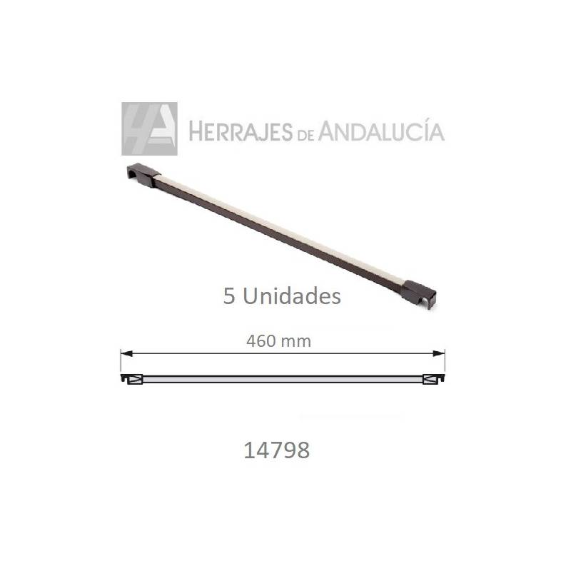 Juego 5 varillas pantalonero color moka | Herrajes de Andalucía