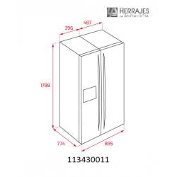 FrigorÍfico teka 2 puertas no frost acero inoxidable rlf 74920 179cm