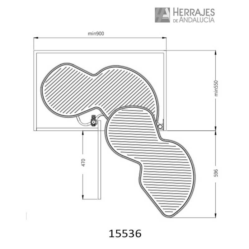 Bandeja Riñón Blanca - Herrajes de Andalucía