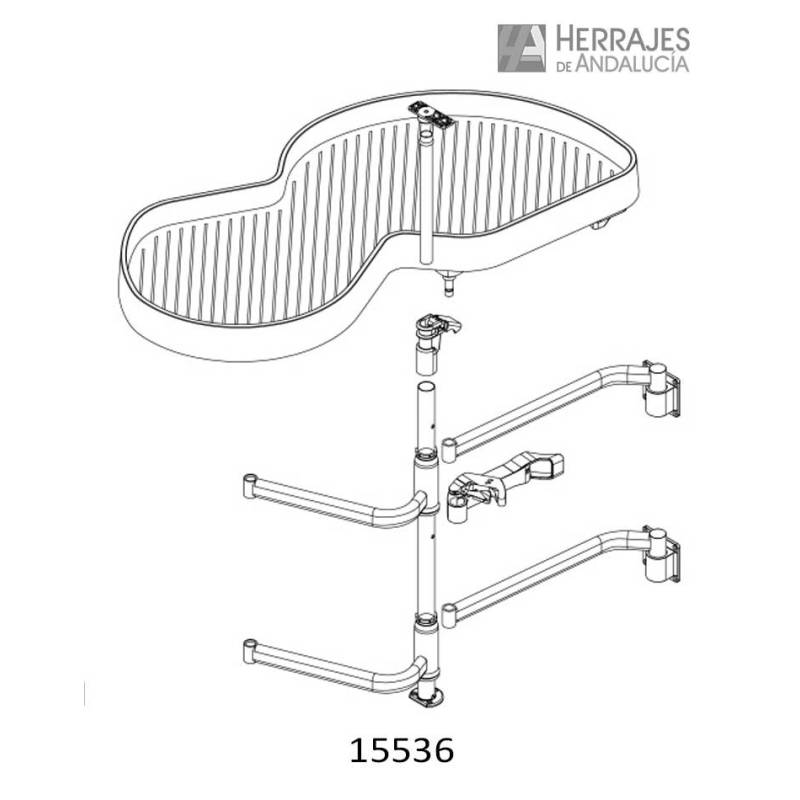 Bandeja Riñón Blanca - Herrajes de Andalucía