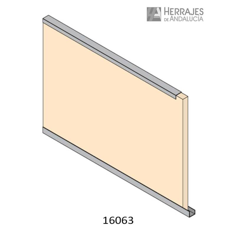 Perfil U modelo R9003 color blanco 3 metros | Herrajes de Andalucía