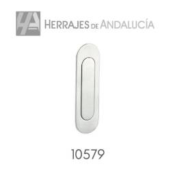 Tirador de embutir oval acero inox aisi-304