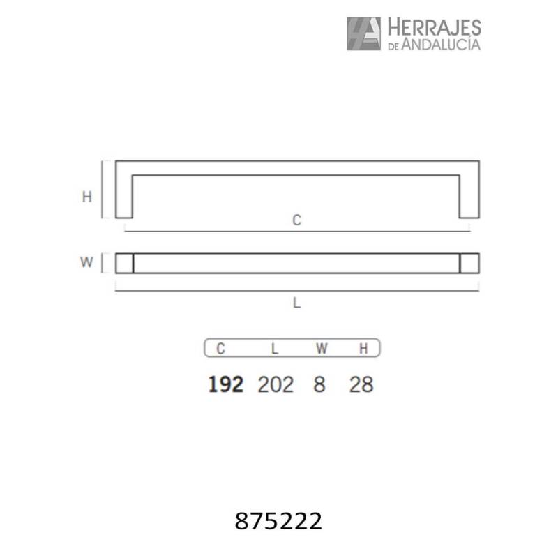 Tirador negro para muebles y cajones – Herrajes de Andalucía