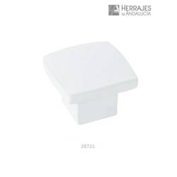Tirador de mueble blanco mate 26 mm – Herrajes de Andalucía
