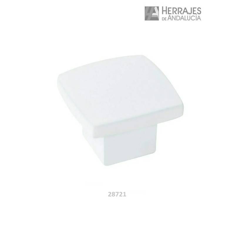 Tirador de mueble blanco mate 26 mm – Herrajes de Andalucía