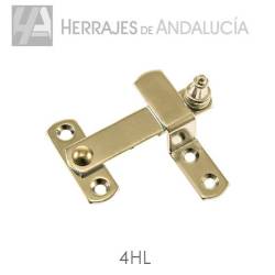 Albadilla de hierro latonado barnizado modelo 4