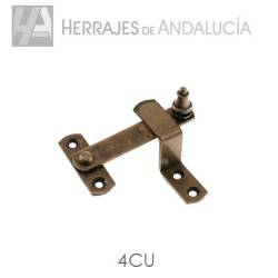 Aldabilla Contraventana Cuero 60x46mm | Herrajes de Andalucía