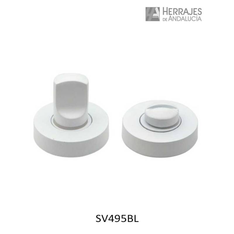 Muletilla condena y desbloqueo acabado blanco 35mm-Herrajes de Andalucía