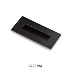 Placa Corredera Negro Mate 155x73mm – Herrajes de Andalucía