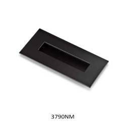 Placa para corredera acabado: negro mate 155x73mm