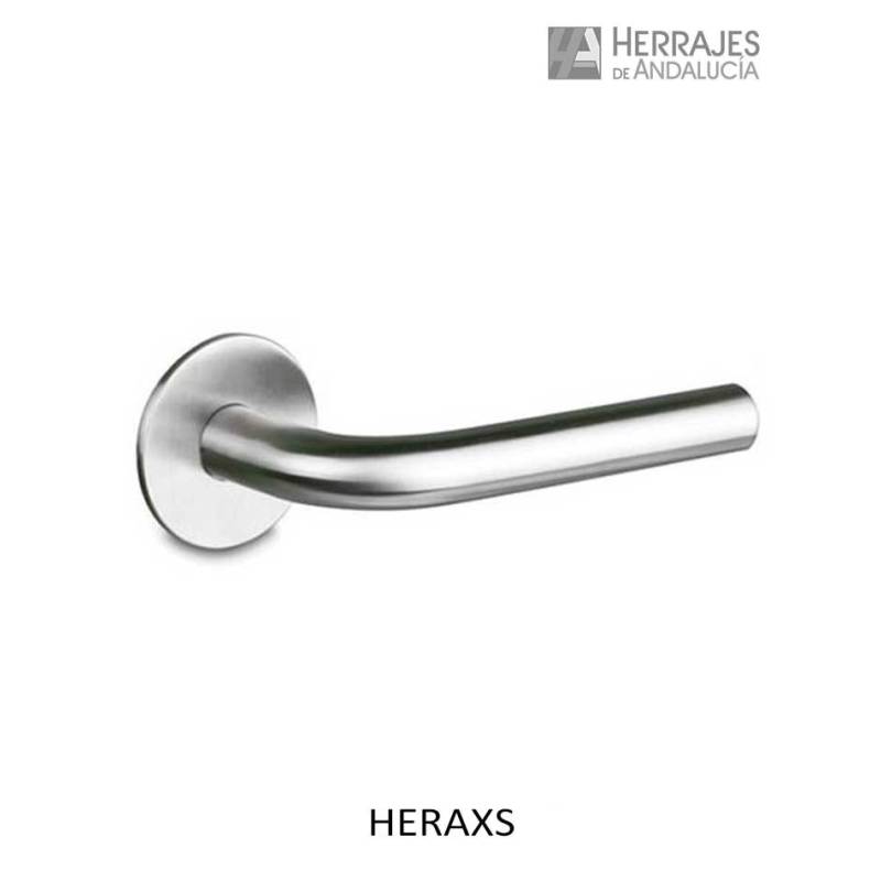 Juego Manivela Modelo Heraxs de acero inoxidable-Herrajes de Andalucía