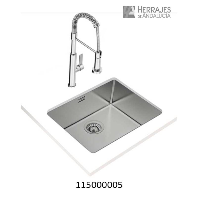 Fregadero bajo encimera Pure Linea 50.40 inoxidable-Herrajes de Andalucía