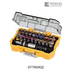 Juego 32 puntas y adaptador dt7969-qz