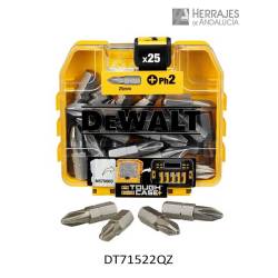 Juego 25 puntas ph2 25 mm marca dewalt