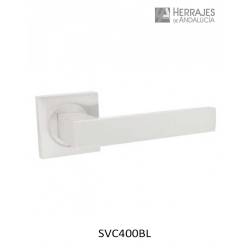 Manivela Cúbica R400 Blanco Mate | Herrajes de Andalucía