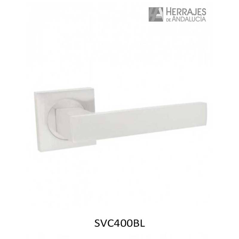 Juego manivela cúbica con roseta cuadrada-Herrajes de Andalucía