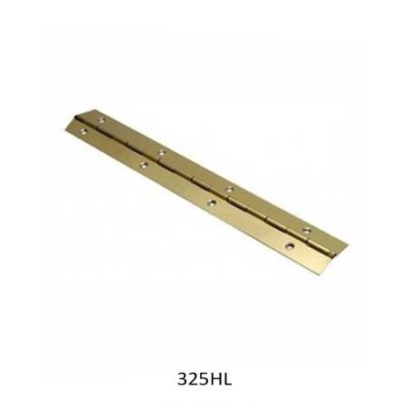 BISAGRA PIANO..32MM TIRA DE 5M EN HIERRO LATONADO ACABADO DORADO