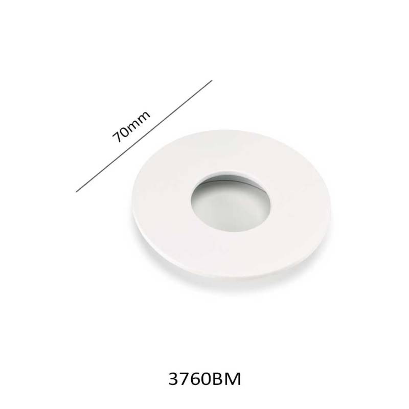 Placa redonda para muebles 70mm blanca | Herrajes de Andalucía